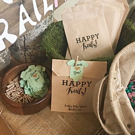 Trail Mix Baby Shower Favors, Trail Mix Party Favors, Woodland Wedding Favors, Woodland Creatures Baby Shower, Brown Paper Bags, Adventure Baby Shower, Thank You Party, Regina George, Ready To Pop