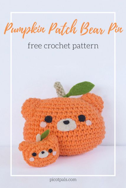 Pumpkin Bear Felted Bowl, Bear Amigurumi, Halloween Crochet Patterns, Pola Amigurumi, Kawaii Crochet, Crochet Amigurumi Free, Crochet Fall, Crochet Pumpkin, Fun Crochet Projects