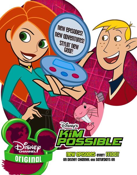 Kim Possible Movie, Kim Possible Characters, Tv Poster, Disney Channel Movies, Abc Disney, Disney Channel Shows, Movie Studios, Entertainment Logo, Disney Wiki