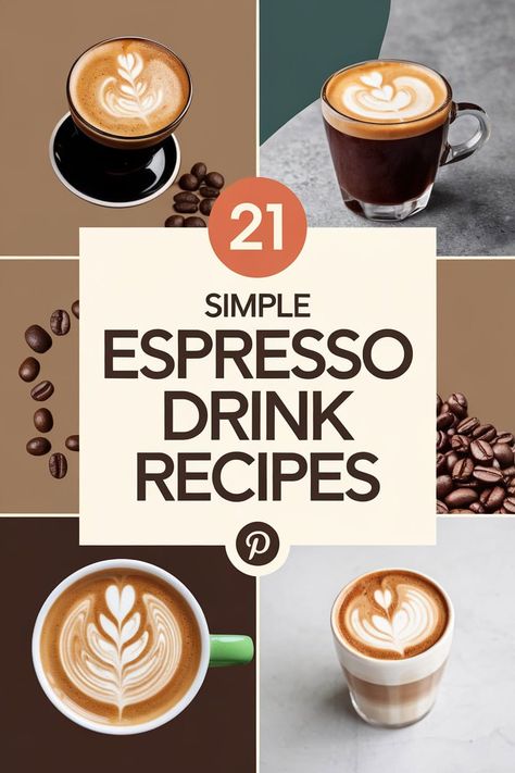 Easy Espresso Drinks: 21 Recipes to Enjoy Homemade Espresso Drinks Recipes, Philips Espresso Machine Recipes, Ninja Espresso & Coffee Barista System Recipes, Ninja Espresso Recipe, Keurig Espresso Recipe, Breville Barista Touch Recipes, Expresso Machine Drinks, Espresso For Beginners, Cafe Drinks Recipes