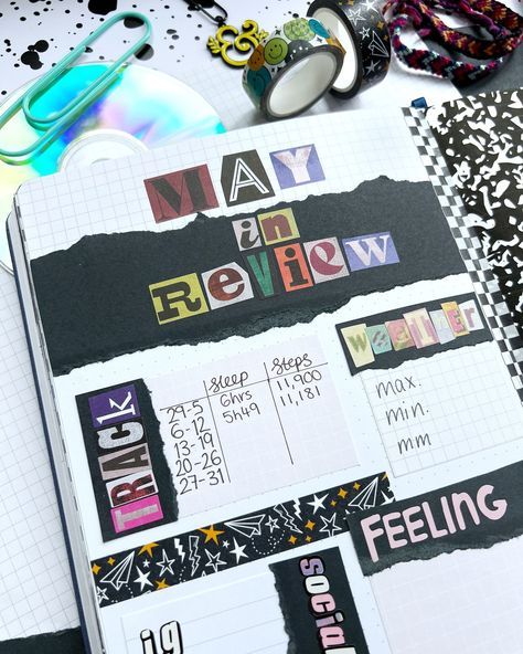 𝙼𝚘𝚗𝚝𝚑 𝚒𝚗 𝚛𝚎𝚟𝚒𝚎𝚠 𝚙𝚊𝚐𝚎 One of the pages I include each month in my Bullet Journal is a monthly review. This helps me to pick out any highlights of the month and summarise any trackers. What would you include in a review page at the end of a month? #bulletjournal #bulletjournalcommunity #bulletjournalideas #bujothemeideas #bujoinspiration #bujocommunity #monthlyreview Monthly Highlights Bullet Journal, Month Journal, Month In Review, Monthly Review, Bullet Journal Ideas, Page One, Bujo Inspiration, Journal Ideas, A Month