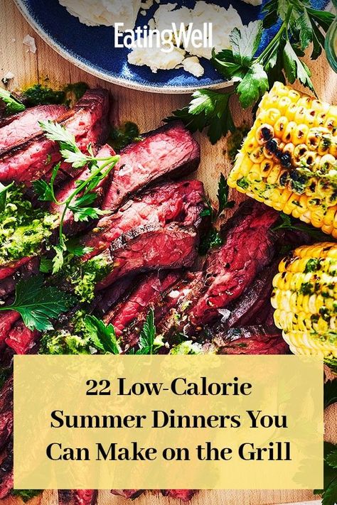 Macro Grill Recipes, Low Calorie Summer Dinners, Lo Calorie Meals Healthy Dinners, Low Calorie Grill Recipes, Ww Grilling Recipes, Low Calorie Smoker Recipes, Low Calorie Grilling Recipes, Low Calorie Steak Recipes, Low Fat Grilling Recipes