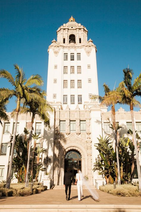 los angeles elopement at the beverly hills courthouse : michelle + joe are married! - los angeles wedding photographers California City Hall Wedding, Los Angeles Courthouse Wedding, Elopement Los Angeles, Los Angeles City Hall Wedding, Beverly Hills Courthouse Elopement, Beverly Hills Elopement, Beverly Hills City Hall Wedding, La Courthouse Wedding, La Engagement Photos Los Angeles