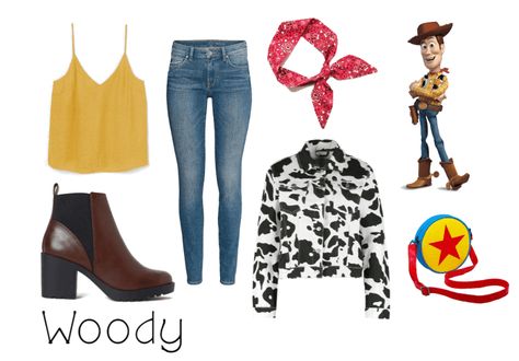 Woody Outfit Women, Woody Inspired Outfit, Halloween Costumes Toy Story, Toy Story Bounding, Toy Story Inspired Outfits, Disney Bounding Toy Story, Toy Story Outfit Ideas, Woody Disneybound, Toy Story Outfit