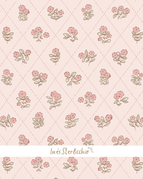 In love with this pattern!🤍 Vintage, coquette, cottage core, all in one! 😂💐 This one is definitely one of my favorite designs from my new collection🎀 It’s available in both fabric and wallpaper in my @spoonflower shop in various color options!✨ Which one do you like the most? 1, 2, 3, or 4? 💌 #PatternDesign #vintagepattern #CoquetteAesthetic #cottagecoreaesthetic #SurfacePatternDesign #WallpaperDesign #spoonflowerartist #FabricDesign #HomeDecor #DesignCollection #CreativeDesign #HandmadeP... Cottage Core Pattern, Bobbi Goods, Coquette Cottage Core, Cottage Wallpaper, Worker Bee, Baby Pattern, Vintage Coquette, Borders Design, Cottage Core Aesthetic