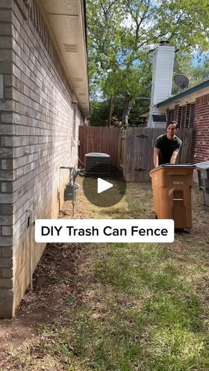 1.7M views · 11K reactions | Trash Can Fence 🙌 I’ve seen a few other houses with trash can fences in the neighborhood, so I’m hoping the #TurboTaxAlphorn #TheAdamProject #staircase #stairmakeover #easydiy #loloirugs #lolo #fypシ #construction #parati #maestro #quality #tips #framer #framersareadyingbreed #knowyourtools #hatersgonnah #diy #diyfs #hgtv #adult #humor #stairwayt #howto #remodel #construction #tutorial #tools | Dawson DIY | Dawson DIY · Original audio Trash Can Fence, Diy Trash Can Deodorizer, Trash Can Corral, Outdoor Trash Can Corral, Trash Can Not Trash Cannot, Backyard Getaway, Stair Makeover, Backyard House, Trash Can Meme Hilarious