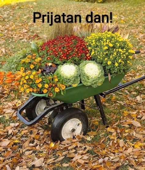 Fall Garden Decor, Ornamental Cabbage, Fall Containers, Garden Cart, Autumn Display, Fall Deco, Autumn Decorating, Fall Outdoor Decor, Fabulous Fall