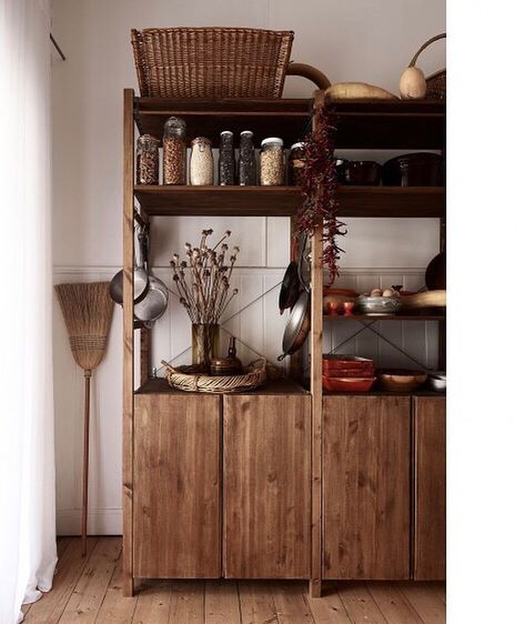 At $70 each, you can stock up on a bunch to create a full-on storage unit that people will truly think is designer. Check out these amazing hacks. #hunkerhome #ikea #ikeahack #diyikeahack #diy Ikea Ivar Shelves, Ivar Ikea Hack, Ikea Ivar Cabinet, Ikea Tarva Dresser, Pine Cabinet, Hack Ikea, Pine Cabinets, Ikea Ivar, Diy Ikea Hacks