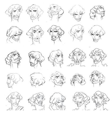 Character Construction Sheet, Prince Of Egypt Character Design, Facial Expressions Drawing, Egypt Concept Art, Dreamworks Characters, Prince Of Egypt, Character Model Sheet, Character Model, Character Design Sketches