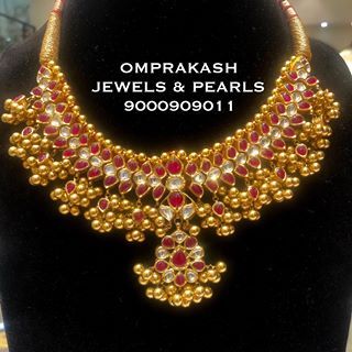 Tussi Necklace Gold, Tussi Necklace, Ruby Chain, Red Stone Necklace, Gold Necklace Indian, Gold Necklace Indian Bridal Jewelry, Traditional Jewellery, Bold Necklace, Antique Jewelry Indian