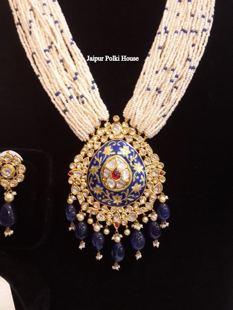 Indian Ploki Pearls Necklace Earrings Polki Choker Gold Jewelry Necklace Wedding Jewelry Meenakari Jewellery Gold Necklace Set, Gold Jewelry Necklace Wedding, Diamond Polki Earrings, Jadtar Set, Polki Pendant Set, Bridal Jewelry Diamond, Polki Bracelet, Polki Pendant, Meenakari Jewellery