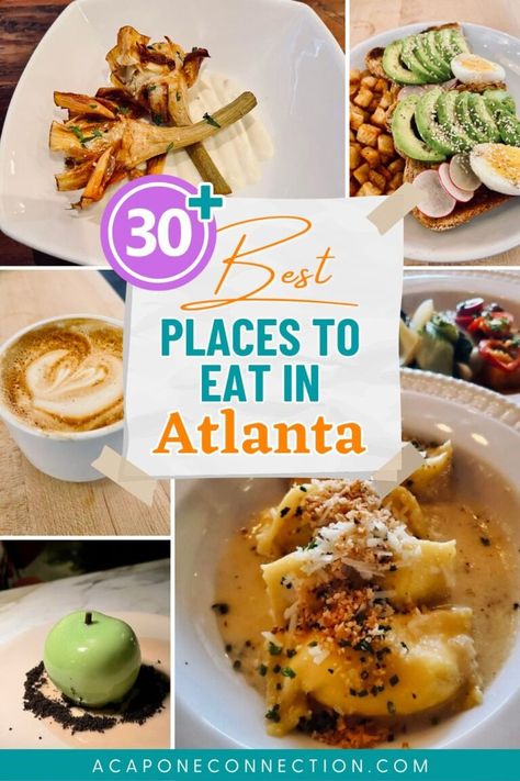 35 Best Places to Eat in Atlanta Georgia - A Capone Connection Atlanta Breakfast, Atlanta Food, Kid Friendly Restaurants, Travel Foodie, Vacation Meals, Food Hall, Global Travel, The Breakfast Club, Vegan Options