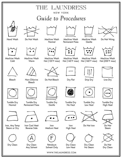 Learn the Laundry Symbols Clothes Care Label, Clothing Care Symbols, Clothing Symbols, Triangle Symbol, Laundry Symbols, Commercial Laundry, The Laundress, Easy Reference, Fabric Freshener