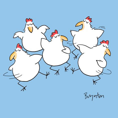 Chicken Art Funny, Wild Chicken, Chicken Dance, Sandra Boynton, Cartoon Chicken, Chicken Painting, Rooster Art, Chicken Decor, Envelope Art