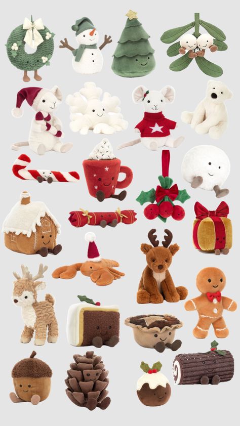 Girly Christmas Gifts, Cute Christmas Ideas, Jelly Cat, Jellycat Stuffed Animals, Calendar Day, Cute Squishies, Christmas Calendar, Christmas Feeling, Christmas Inspo