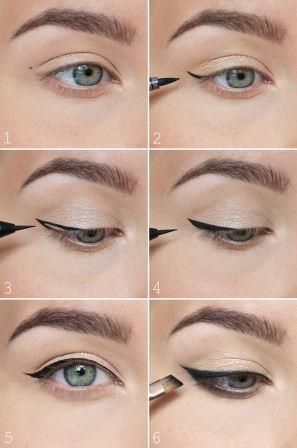 Winged Eyeliner Tricks, Apply Bronzer, Perfect Winged Eyeliner, Eyeliner Tips, Eyeliner Hacks, Trendy Eyeshadow, Eyeliner For Beginners, Lip Color Makeup, Makeup Tutorial Eyeliner