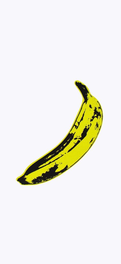 Andy Warhol Wallpaper Iphone, Andy Warhol Aesthetic, Velvet Underground Wallpaper, Andy Warhol Wallpaper, Underground Wallpaper, Velvet Underground Banana, Andy Warhol Banana, Banana Wallpaper, Wall Drawings