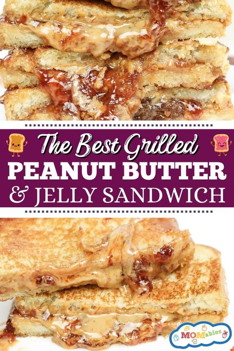 the best grilled peanut butter and jelly sandwich Grilled Peanut Butter And Fluff Sandwich, Grilled Pb&j Sandwiches, Grilled Pbj Sandwich, Grilled Pb And J, Fancy Pb&j Sandwiches, Gourmet Peanut Butter And Jelly Sandwich, Grilled Peanut Butter And Jelly Sandwich, Pb J Sandwiches Ideas, Brioche Grilled Cheese