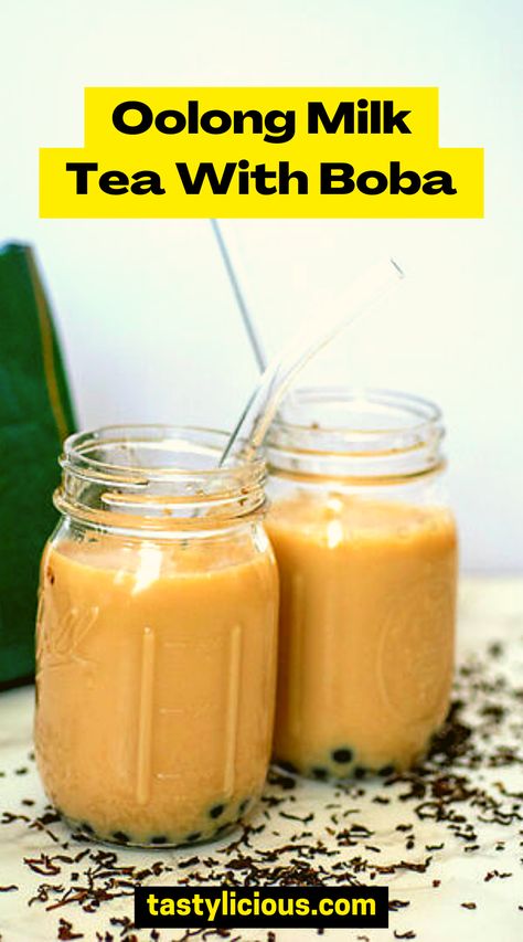 oolong milk tea taste | oolong milk tea boba | oolong tea | oolong milk tea benefits | oolong milk tea recipe | fall recipes dinner | healthy lunch ideas | dinner ideas | breakfast ideas | easy healthy dinner recipes Oolong Tea Recipe, Oolong Milk Tea, Milk Tea With Boba, Milk Tea Recipe, Hot Tea Recipes, Boba Tea Recipe, Boba Recipe, Royal Milk Tea, Bubble Tea Recipe