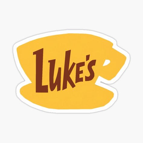 Lukes Diner Sign, Gilmore Girls Stickers, Mac Stickers, Gilmore Girls Luke, Girls Stickers, Diner Sign, Lukes Diner, Gilmore Girls Quotes, Gilmore Girl