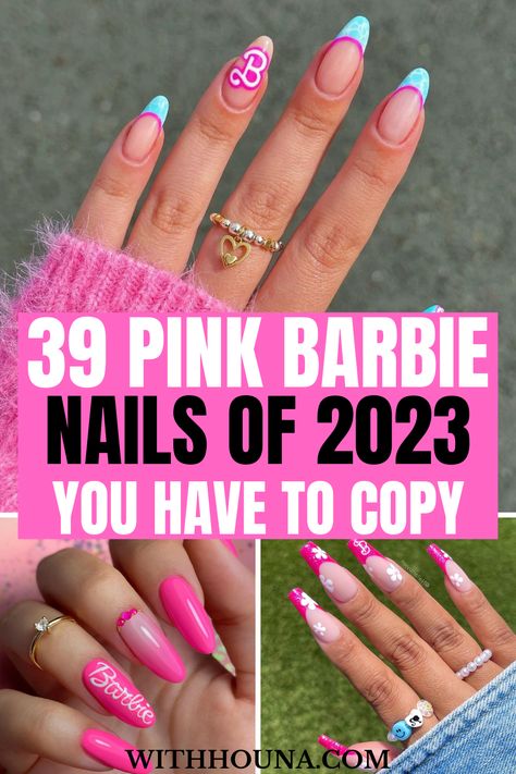 Are you into the trend of pink Barbie nails 2023 after the release of the Barbie movie? These Barbie nail designs will take your Barbie nails to the next level. We've got you everything from, pink Barbie nails 2023, Barbie nails design ideas, pink Barbie nails, Barbie nails short, Barbie nail inspo, Barbie nail ideas, Barbie nails art, Barbie nail inspo, and so much more. Pink Barbie Nails, Fitness Barbie, Barbie Nail, Nails Barbie, Dot Nail Art Designs, Barbie Pink Nails, Barbie Nails, Dot Nail Art, Dots Nails