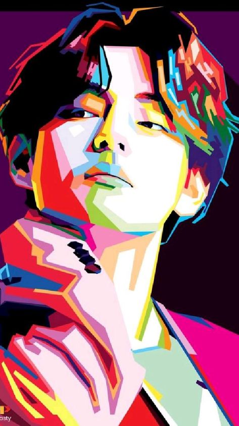 Wpap Art, Pop Art Drawing, Polygon Art, Canvas Drawings, Pop Art Portraits, Roy Lichtenstein, Pop Art Posters, Kpop Drawings, Pop Art Painting