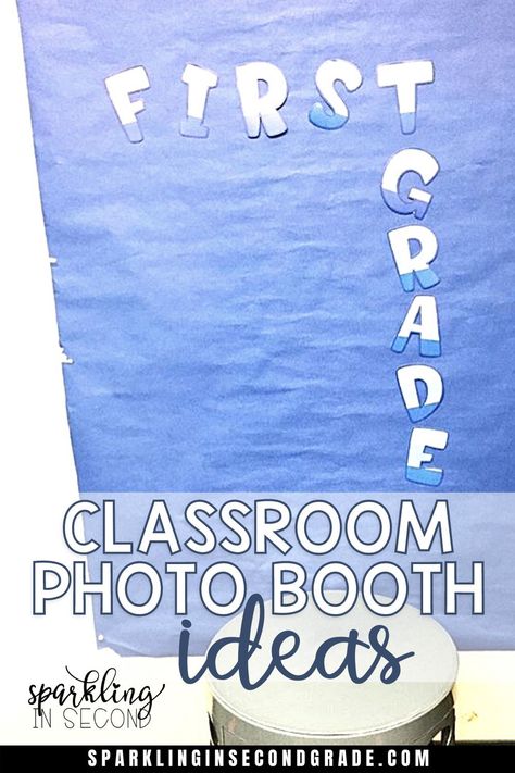 Classroom photo booths are a great for any parent night or parent gift. Easy to implement and fun to use in any elementary classroom. Check out all the ideas here! Literacy Night Photo Booth, Classroom Photo, Kids Phonics, Classroom Community Activities, Phonics Videos, Photo Booth Ideas, Building Classroom Community, Parent Night, Teaching Second Grade