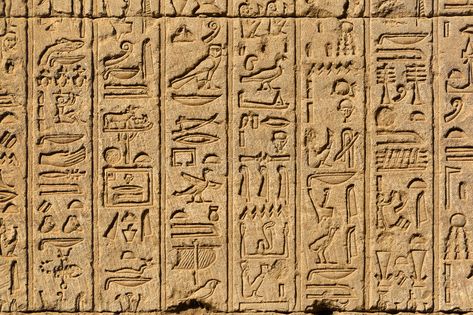 Hieroglyphic carvings in ancient egyptian temple. Hieroglyphic carvings on the e , #sponsored, #ancient, #carvings, #Hieroglyphic, #egyptian, #walls #ad Ancient Egyptian Temple, Egyptian Temple, Interior Architecture Drawing, Ancient Languages, Egyptian Artifacts, Egyptian Tattoo, Body Sketches, Prehistoric Art, Egypt History