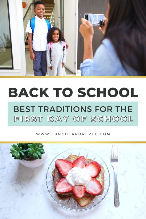 First Day Of School Traditions, School Traditions, Night Before School, Back To School Breakfast, School Breakfast, Traditions To Start, You're The One, Eating Ice, School Things