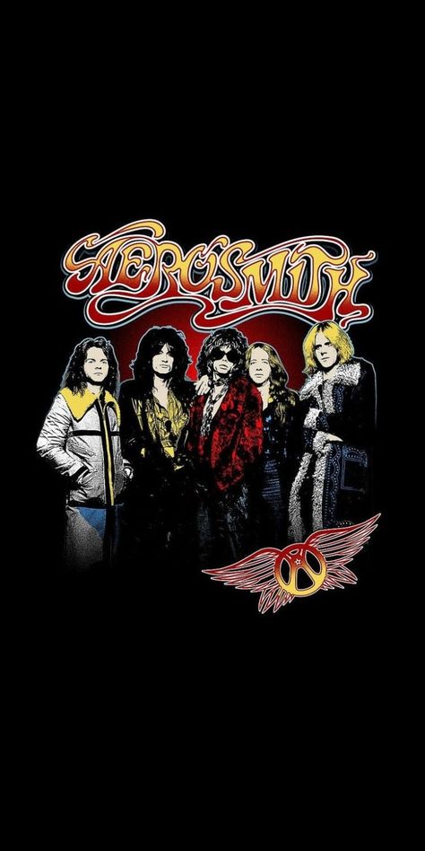 Rock Band Backgrounds, Classic Rock Wallpapers, Wallpaper Iphone Rock Bands, Classic Rock Wallpapers Iphone, Aerosmith Wallpaper, Aerosmith Poster, Rock Band Logos Wallpaper, Hard Rock Aesthetic, 80s Rock Band Logos