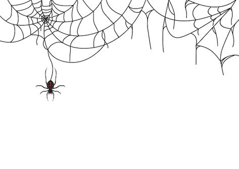 Spider web on white background for hallo... | Premium Vector #Freepik #vector #cobweb #spider #spider-net #spiderweb Vector Background Design, Spider Web Halloween Decorations, Spider Net, Web Patterns, Fb Covers, Patterns In Nature, Halloween Design, Vector Background, Spider Web