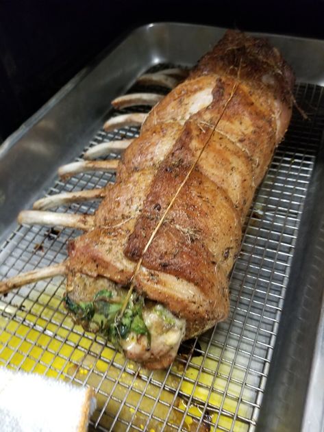 French Rack Of Pork, French Pork Rack Roast, Tender Pork Roast, Fusion Cooking, Rack Of Pork, Fall Meal, French Recipe, Stuffed Pork, First Day Of Fall