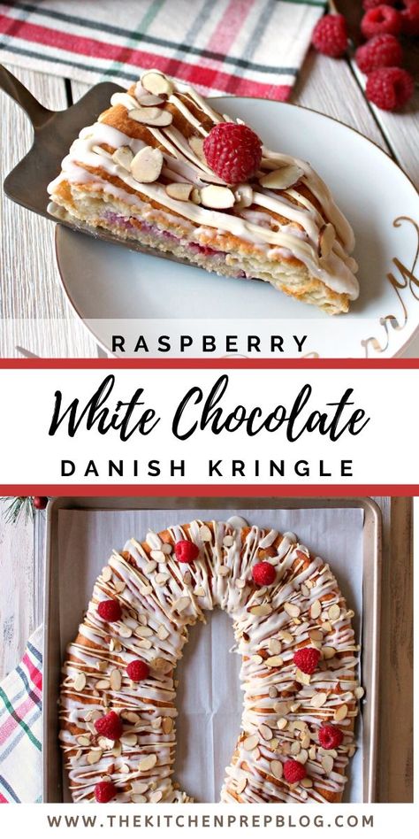 Homemade Kringle Recipe, Cherry Kringle Recipe, Homemade Kringle, Kringle Recipe Wisconsin, Christmas Kringle Recipe, Raspberry Kringle Recipe, Hannakuh Recipes, Danish Recipes Traditional, Raspberry Kringle