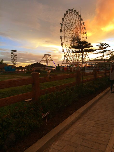 sunset at Skyranch Tagaytay Tagaytay View, Skyranch Tagaytay, Sky Ranch, Enchanted Kingdom, View Sunset, Tagaytay, Summer Break, Enchanted, Fair Grounds