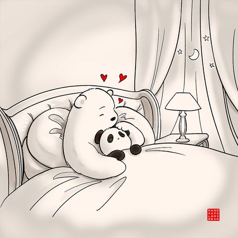 Panda & Polar Bear | Goodnight Story Panda And Polar Bear, Panda Pictures, Funny Panda Pictures, Polar Bear Cartoon, Panda Hug, Night Story, Bear Species, Cute Panda Cartoon, Panda Images