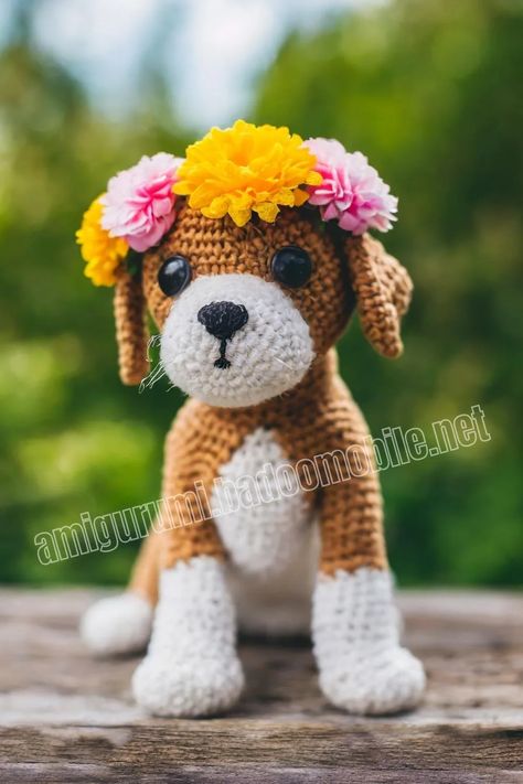 Amigurumi Crochet Cute Puppy Pattern-2 – Free Amigurumi Crochet Crochet Puppy Amigurumi, Crochet Amigurumi Free Patterns Animals Dogs, Crochet Plush Dog Free Pattern, Crochet Dog Breeds Pattern, Plush Dog Crochet Pattern, Stitch Ears, Crochet Panda, Crochet Unicorn, Crochet Elephant