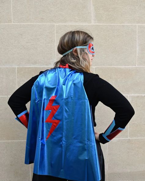 NEW IN FANCY DRESS 🎩 | got your costume sorted for Halloween? What about a costume for your little ones? Because we’ve just had a new delivery of seriously sparkly costumes for kids that we think they’ll absolutely love!🦹‍♀️ For ages 3-10 (although modelled here by Hannah aged 33 because we obviously don’t have small children working for us), these capes have been designed and made in France to unlock your little ones’ imagination. Each one comes with an easy to use Velcro or loop fastening... Superman Outfit, Blue Superhero, Children Working, Quick Costumes, Outfit For Kids, Superhero Theme Party, Superhero Costume, Blue Cape, Super Hero Outfits