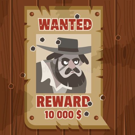 Old Western Wanted Poster Stock Illustrations – 2,215 Old Western Wanted Poster Stock Illustrations, Vectors & Clipart - Dreamstime Wanted Poster Illustration, Reward Poster, Old Wooden Fence, Old Parchment, Western Posters, Poster Portrait, Old Western, Wanted Poster, Wooden Fence