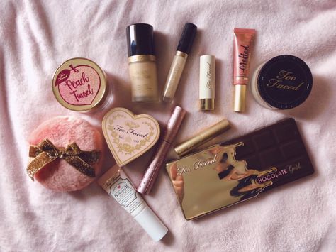 Too Faced Collection, Too Faced Aesthetic, Peach Chocolate, Two Faced Makeup, Girly Vibes, Face Aesthetic, Nail Tattoo, Too Faced Makeup, Two Faces