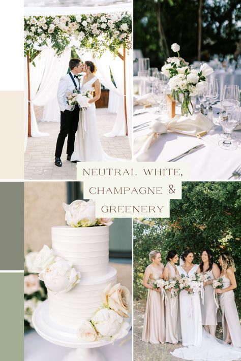 Champagne Wedding Themes, Champagne Color Palette, Elegant Wedding Colors, Pastel Wedding Theme, Romantic Wedding Colors, Spring Wedding Color Palette, Romantic Colors Palette, Early Spring Wedding, Neutral Wedding Colors