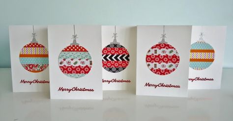 Craft Christmas Cards, Stockings Crochet, Washi Tape Christmas, Star Jar, Christmas Car Decorations, Jar Covers, Diy Holiday Cards, Washi Tape Cards, Washi Tape Crafts