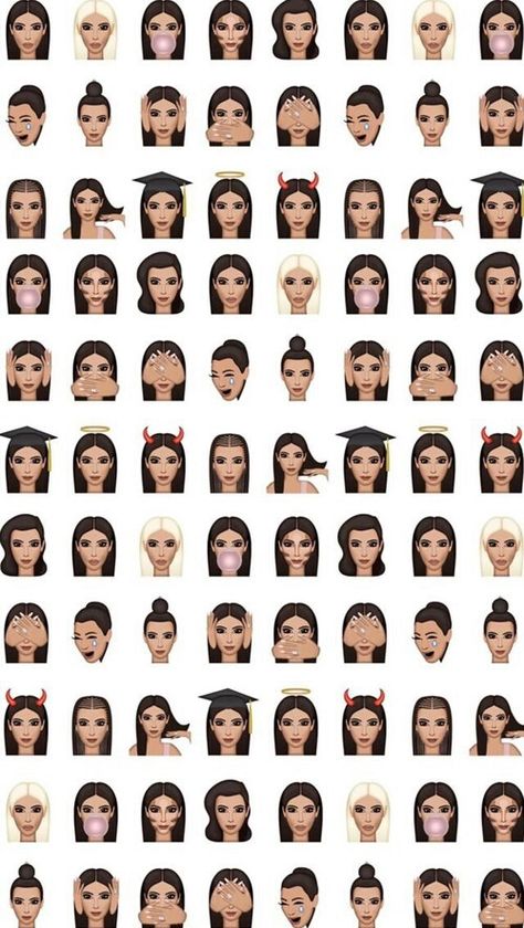 wallpaper, kimoji, and kim kardashian image Kimoji Wallpaper, Kim Kardashian Wallpaper, Kim Kardashian Images, Whatsapp Theme, Cellphone Background, Backgrounds For Your Phone, Makeup Wallpapers, Images Disney, Live Your Dream