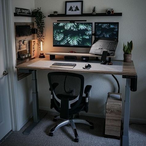 ['#OfficeVibes', '#DeskSpace', '#OfficeDesign', '#WorkplaceDesign', '#WorkspaceDesign', '#OfficeCulture', '#DeskIdeas', '#OfficeInspiration', '#WorkspaceOrganization', '#WorkspaceIdeas'] Office Inspiration Workspaces, Minimal Desk Setup, Setup Inspiration, Minimal Desk, Gaming Desk Setup, Computer Desk Setup, Home Studio Setup, Desktop Setup, Dekorasi Kamar Tidur