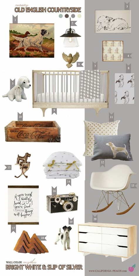 Fox Hunt Nursery, Pottery Barn Boy Nursery, Ralph Lauren Aesthetic Nursery, Vintage Dog Themed Nursery, English Countryside Nursery, Boy Vintage Nursery, English Cottage Nursery, Blair Bedroom, Vintage Hunting Nursery