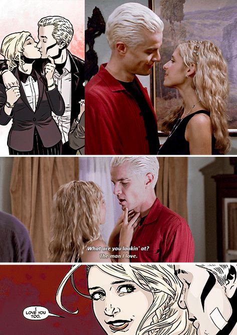 Spike X Buffy, Buffy Spike Comic, Buffy Comics, Buffy And Spike, Btvs Spike, Comic Boom, Spike Buffy, Vs Angels, Visual Storytelling