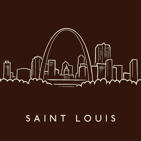 Missouri Recipes, Missouri Town, Classroom 2023, St Louis Skyline, Saint Louis University, Laser Ideas, Mural Ideas, Blue City, St Louis Missouri