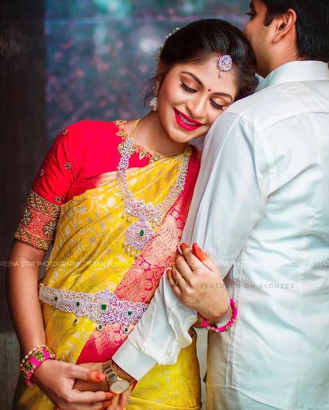 Image may contain: one or more people and people standing Couple Poses In Saree, Sugi Boutique, Maternity Couple Poses, Indian Maternity Photos, Poses In Saree, Couple Maternity Poses, Indian Maternity, Maternity Couple, Baby Bump Photoshoot