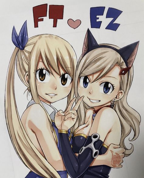 Lucy Heartfilia and Rebecca || Fairy Tail x Edens Zero Eden's Zero Rebecca, Eden Zero, Eden's Zero, Fairy Tail Family, Natsu Fairy Tail, Fairy Tail Natsu And Lucy, Fairy Tail Girls, Fairy Tail Nalu, Fairy Tail Lucy