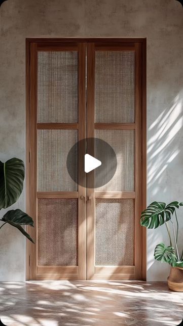 George Hutchins | Designer on Instagram: "Exploring some more traditional door design options, simple combination of wood and rattan for a project in Bali 🌿" Traditional Door Design, Traditional Door, Door Design, Bali, Doors, House Design, Wood, On Instagram, Home Decor