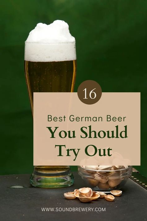 German beers are among the best when drinking some of the truest, oldest brews in the world. Renowned for its pure recipes, beer halls, and Oktoberfest, Germany has long been an integral part of beer culture and history. If you wish for a taste bud adventure, here are the 16 best German beers to fill your stein. | What Makes German Beers So Good? | Why Are The Best German Beers More Simple Than Craft Beers? | #beers #oktoberfest #germanbeers #drinks Pure Recipes, Oktoberfest Germany, Beers Of The World, Beer Hall, Oktoberfest Beer, Beer Brands, Beer Tasting, Beer Recipes, German Beer